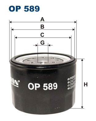 Oliefilter Filtron OP 589