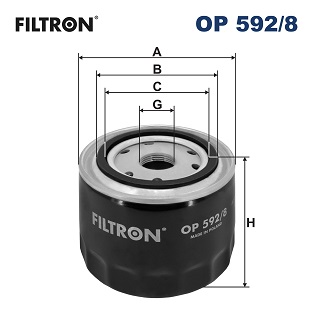 Oliefilter Filtron OP 592/8