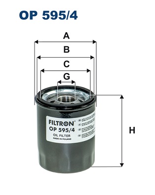 Oliefilter Filtron OP 595/4