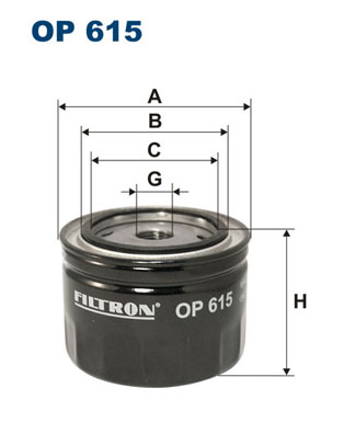 Oliefilter Filtron OP 615