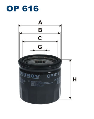 Oliefilter Filtron OP 616