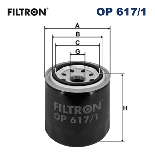 Oliefilter Filtron OP 617/1