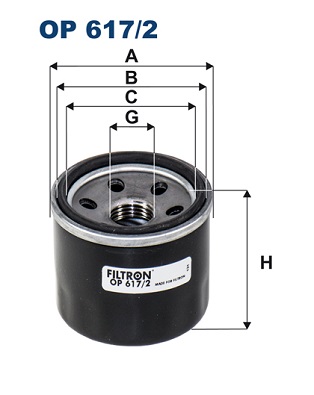 Oliefilter Filtron OP 617/2