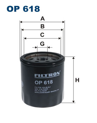 Oliefilter Filtron OP 618