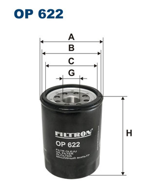 Oliefilter Filtron OP 622