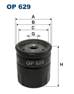 Oliefilter Filtron OP 629