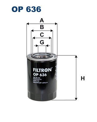 Oliefilter Filtron OP 636