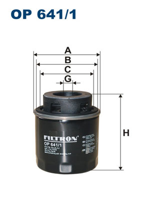 Oliefilter Filtron OP 641/1