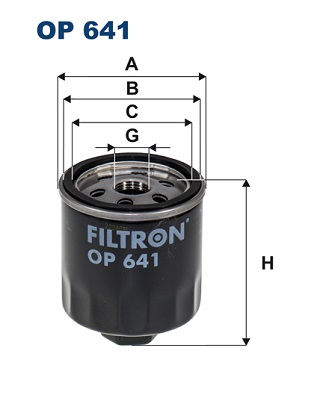 Oliefilter Filtron OP 641