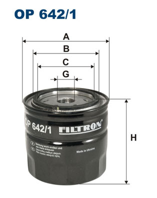 Oliefilter Filtron OP 642/1