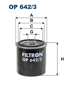 Oliefilter Filtron OP 642/3