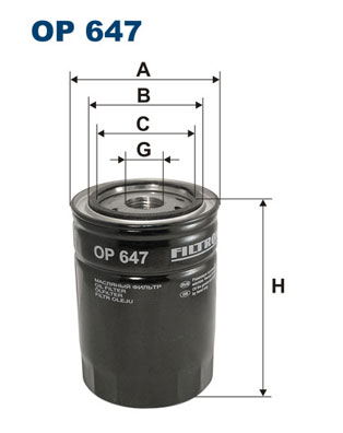 Hydrauliekfilter Filtron OP 647