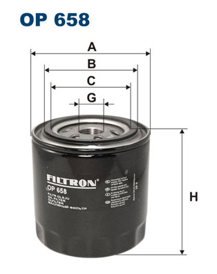 Oliefilter Filtron OP 658