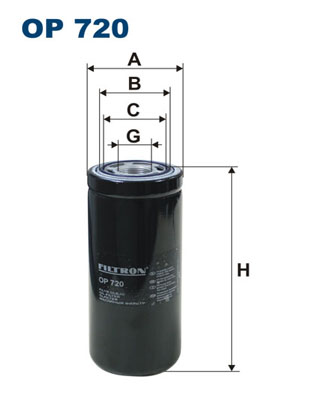 Filter/oliezeef automaatbak Filtron OP 720