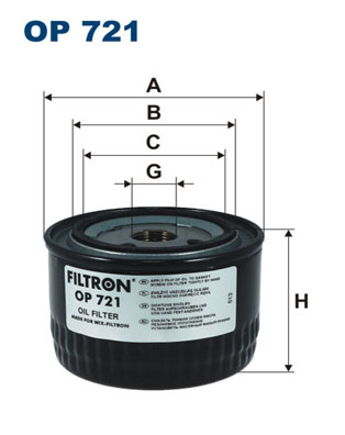 Filter/oliezeef automaatbak Filtron OP 721