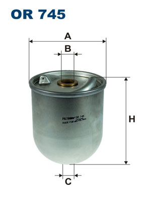 Oliefilter Filtron OR 745