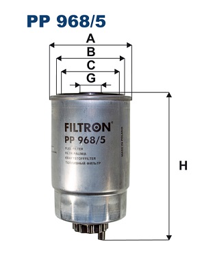 Brandstoffilter Filtron PP 968/5