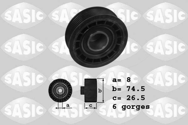 Geleiderol (poly) V-riem Sasic 1626152