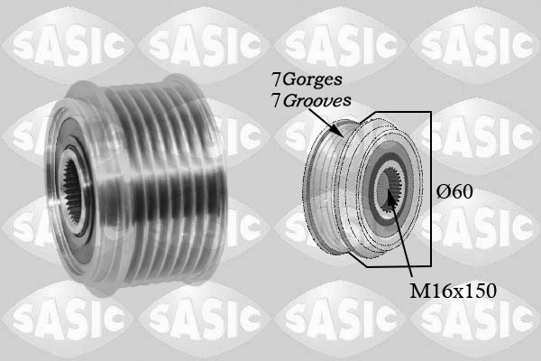 Vrijloop koppeling dynamo Sasic 1676027