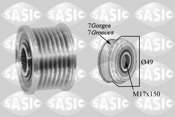 Vrijloop koppeling dynamo Sasic 1676028