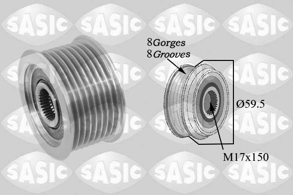 Vrijloop koppeling dynamo Sasic 1676033