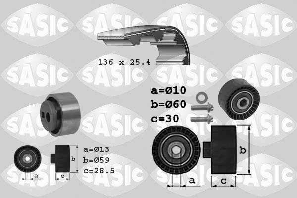 Distributieriem kit Sasic 1750005