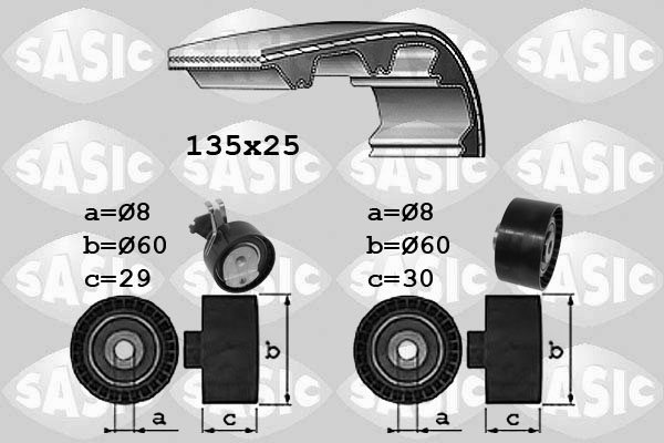 Distributieriem kit Sasic 1750033