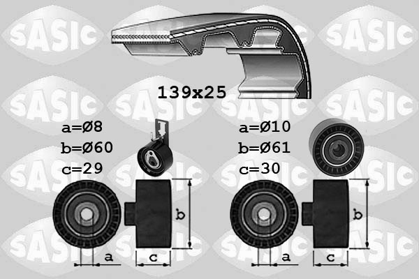 Distributieriem kit Sasic 1750042