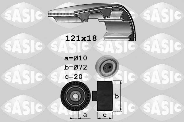 Distributieriem kit Sasic 1756039