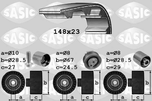 Distributieriem kit Sasic 1756047