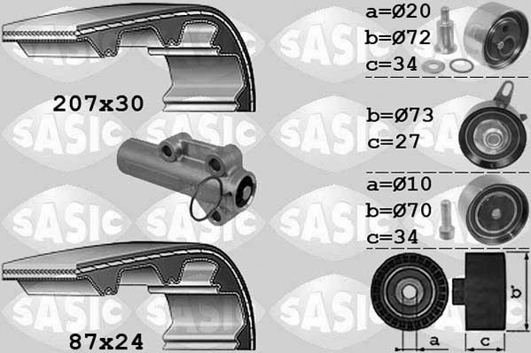 Distributieriem kit Sasic 1756048