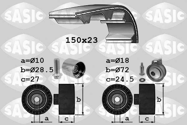 Distributieriem kit Sasic 1756052