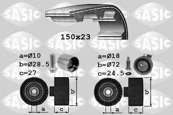Distributieriem kit Sasic 1756054