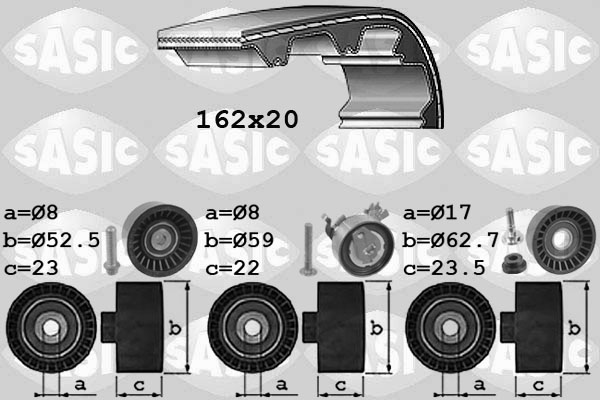 Distributieriem kit Sasic 1756064