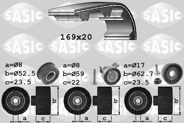 Distributieriem kit Sasic 1756067