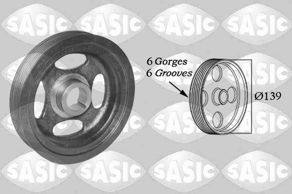 Riemschijf, krukas Sasic 2150082