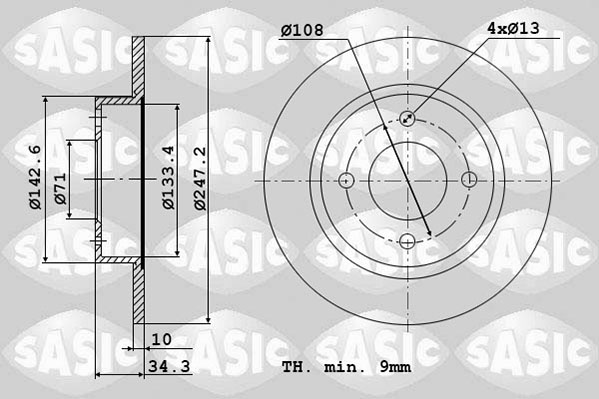 Remschijven Sasic 2464A24J