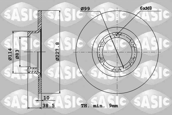 Remschijven Sasic 4004240J