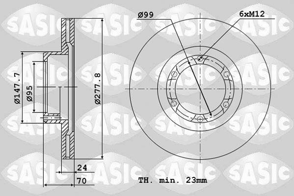 Remschijven Sasic 4004258J