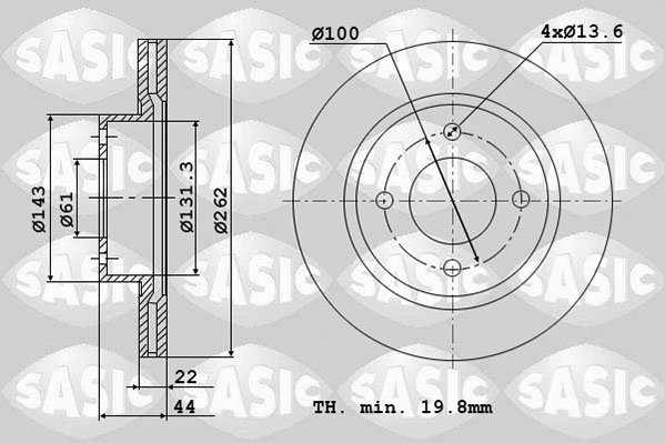 Remschijven Sasic 4004273J