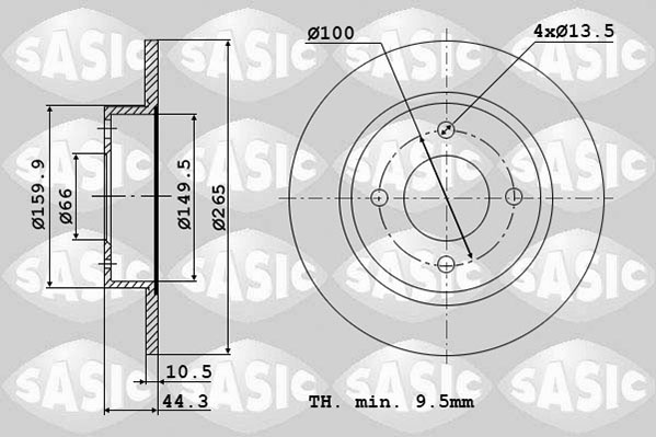Remschijven Sasic 4004275J