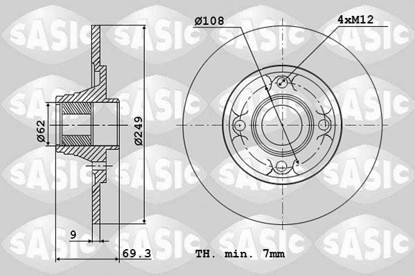 Remschijven Sasic 6100004