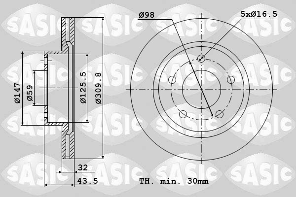 Remschijven Sasic 6100027