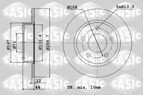 Remschijven Sasic 6100028