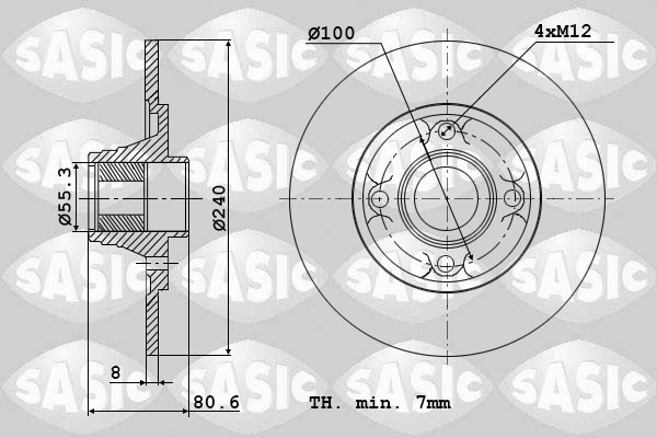 Remschijven Sasic 6104003