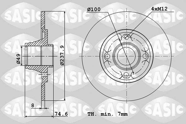 Remschijven Sasic 6104015