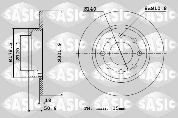 Remschijven Sasic 6104033