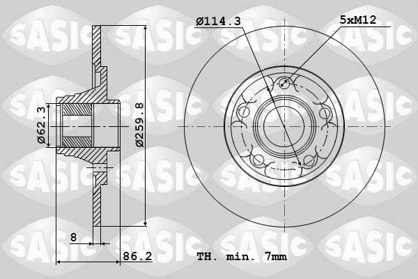 Remschijven Sasic 6104035