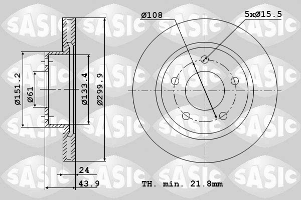 Remschijven Sasic 6104047
