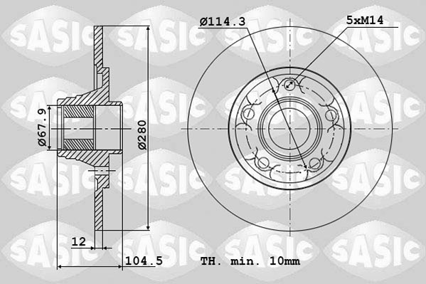 Remschijven Sasic 6104053